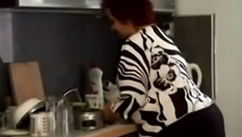 A Plump Elderly Woman Gets Penetrated In The Culinary Area