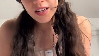 クイン・フィナイトとのステップファンタジー、美しいブルネットが二度の強いオーガズムを迎える。