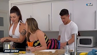 Best Friend Of My Girlfriend Stayed For A Few Days And We Had Sex Until We Found Out That There Is A Hot Threesome.